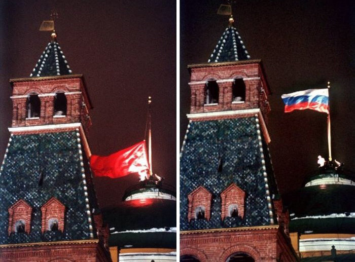 Где находится красный флаг СССР, спущенный в Кремле 25 декабря 1991 года